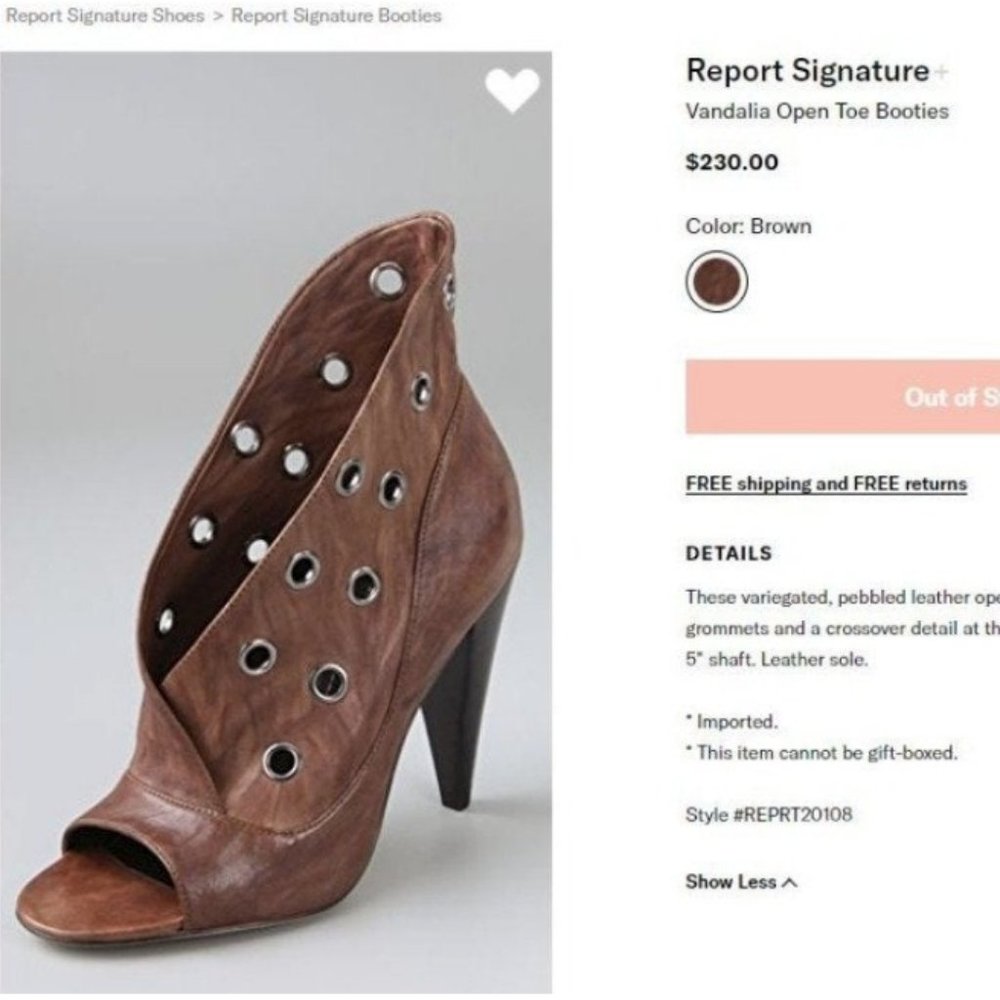 Report Signature Vandalia Opentoe Bootie - image 5